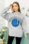 158708 Kapsonlu Sardonlu Sweatshirt